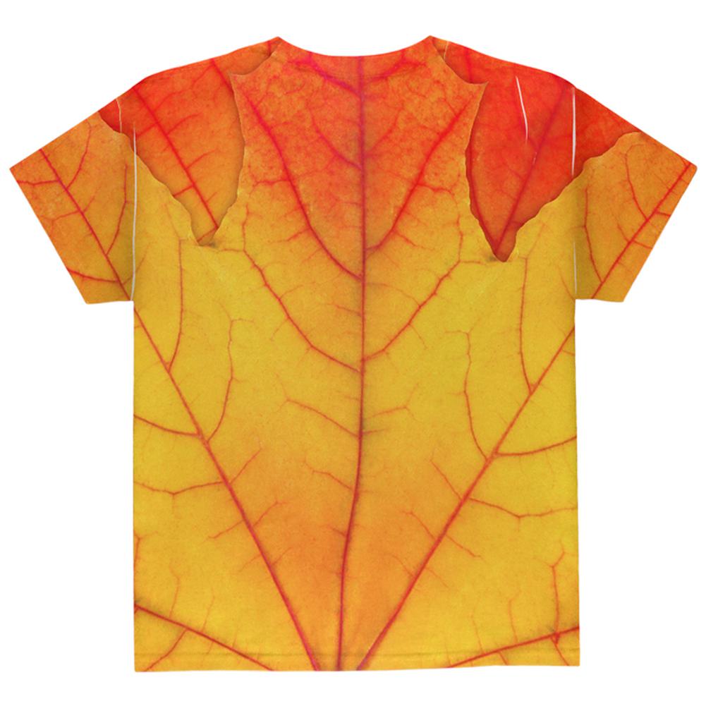 Halloween Autumn Fall Leaf Costume All Over Youth T Shirt Youth T-Shirts Old Glory