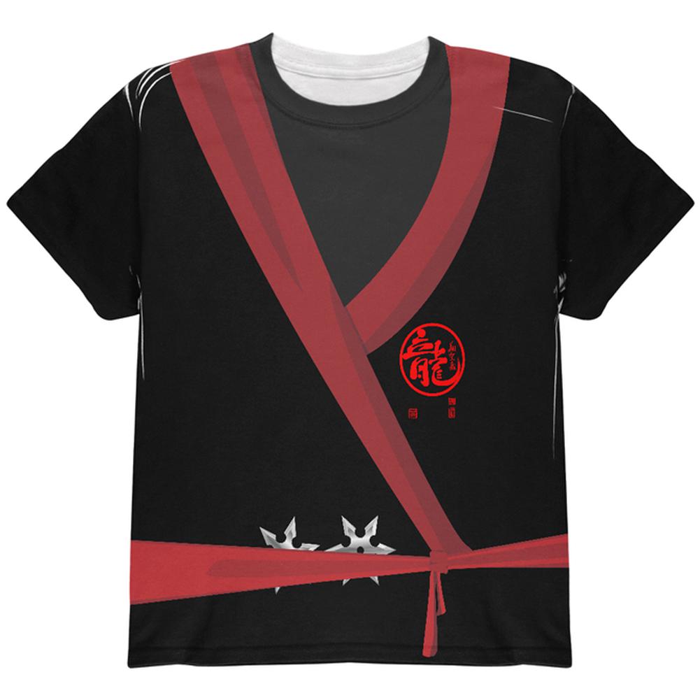 Halloween Costume Evil Shadow Ninja Costume All Over Youth T Shirt Youth T-Shirts Old Glory LG Multi