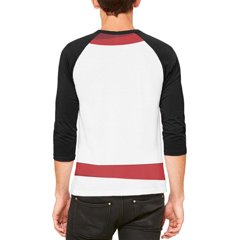 Halloween Costume White Shadow Ninja Costume Mens Raglan T Shirt Men's T-Shirts Old Glory