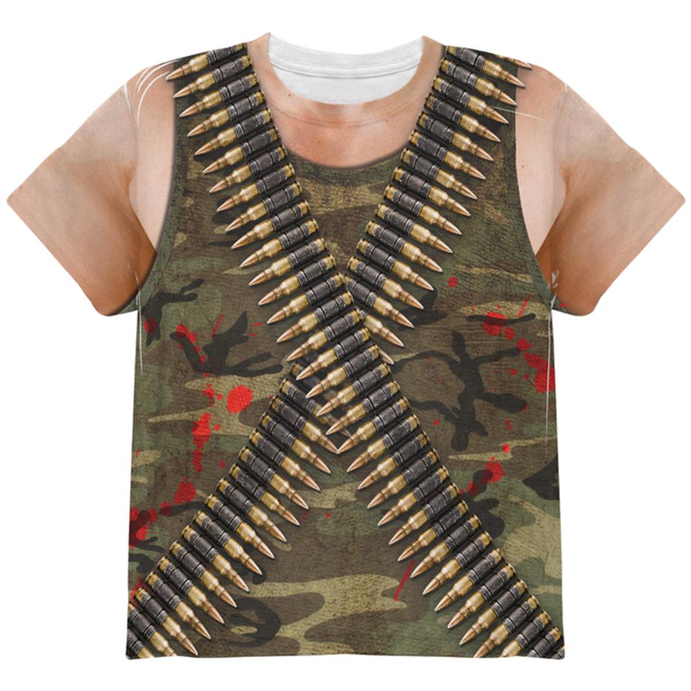 Halloween Costume Commando Ranger Costume All Over Youth T Shirt Youth T-Shirts Old Glory LG Multi