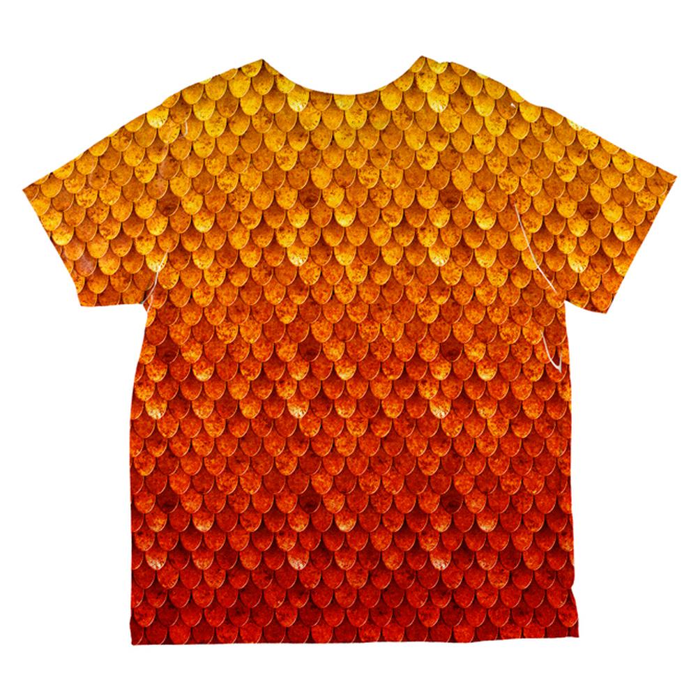Halloween Red Fire Dragon Rider Armor All Over Toddler T Shirt Toddler T-Shirts Old Glory