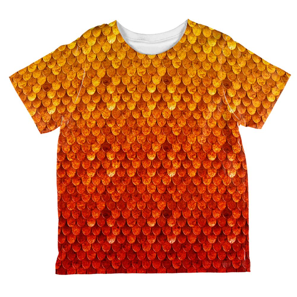 Halloween Red Fire Dragon Rider Armor All Over Toddler T Shirt Toddler T-Shirts Old Glory 2T Multi
