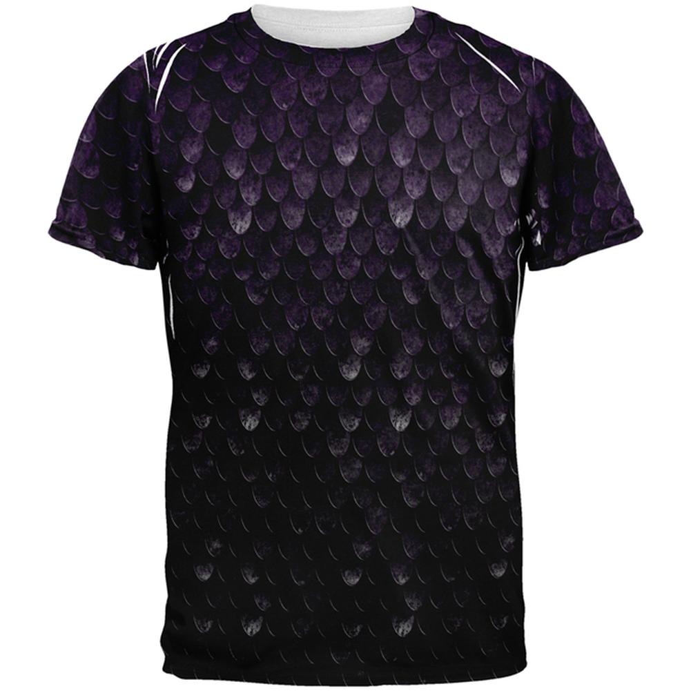Halloween Dark Elf Shadow Scale Armor All Over Mens T Shirt Men's T-Shirts Old Glory 2XL Multi