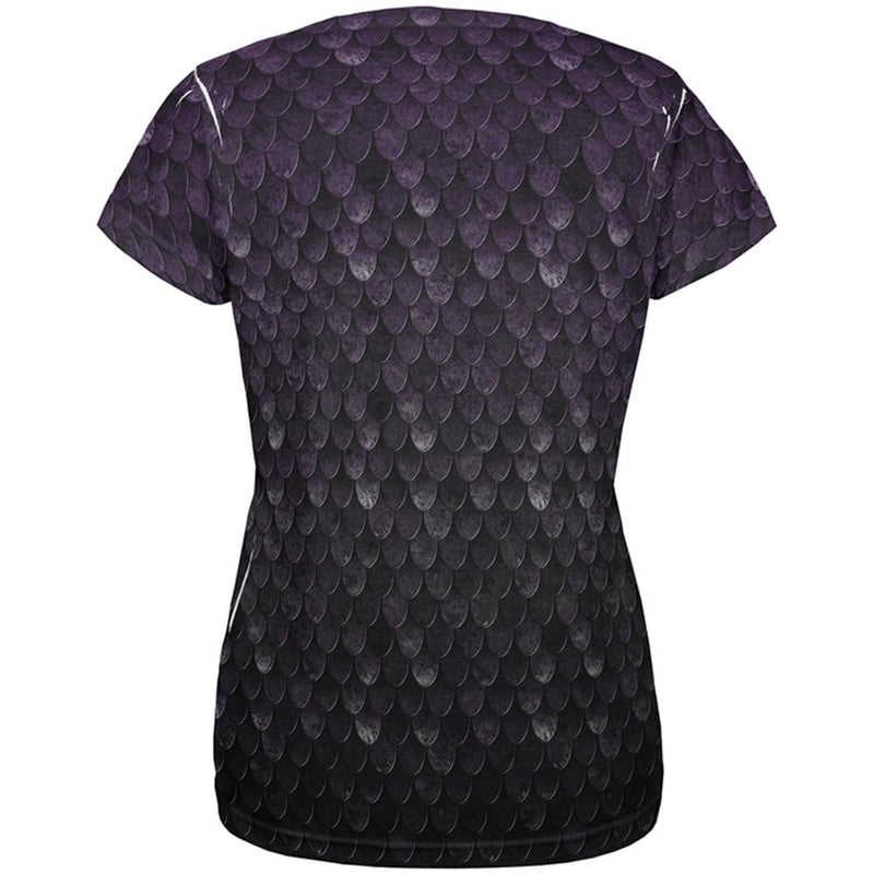 Halloween Dark Elf Shadow Scale Armor All Over Womens T Shirt Women's T-Shirts Old Glory