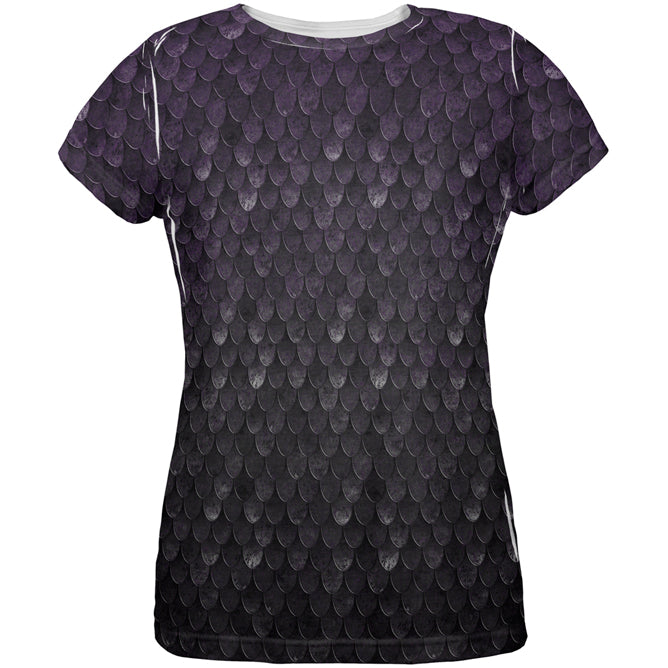 Halloween Dark Elf Shadow Scale Armor All Over Womens T Shirt Women's T-Shirts Old Glory LG Multi