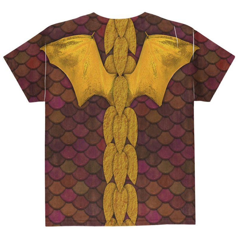 Halloween Costume Red Dragon Costume All Over Youth T Shirt Youth T-Shirts Old Glory