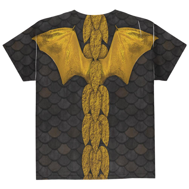 Halloween Costume Black Dragon Costume All Over Youth T Shirt Youth T-Shirts Old Glory