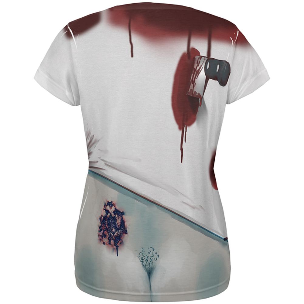 Halloween Costume Slob Zombie Funny Costume All Over Womens T Shirt Women's T-Shirts Old Glory