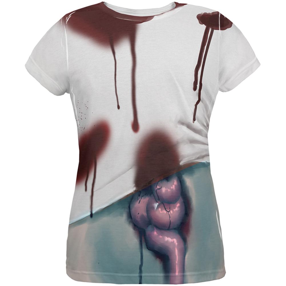 Halloween Costume Slob Zombie Funny Costume All Over Womens T Shirt Women's T-Shirts Old Glory 2XL Multi