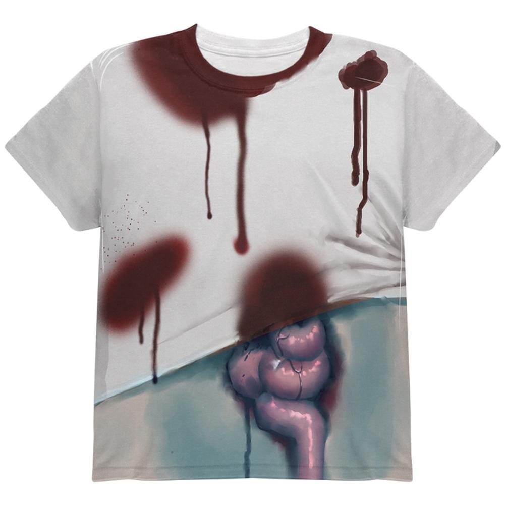 Halloween Slob Zombie Funny Costume All Over Youth T Shirt Youth T-Shirts Old Glory LG Multi