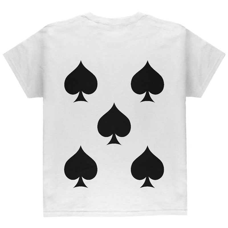 Halloween Five of Spades Card Soldier Costume All Over Youth T Shirt Youth T-Shirts Old Glory