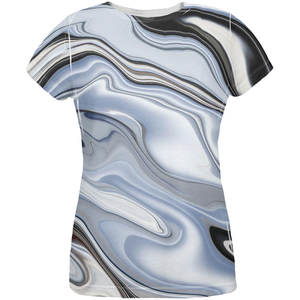 Halloween Liquid Chrome Costume All Over Womens T Shirt Women's T-Shirts Old Glory 2XL Multi