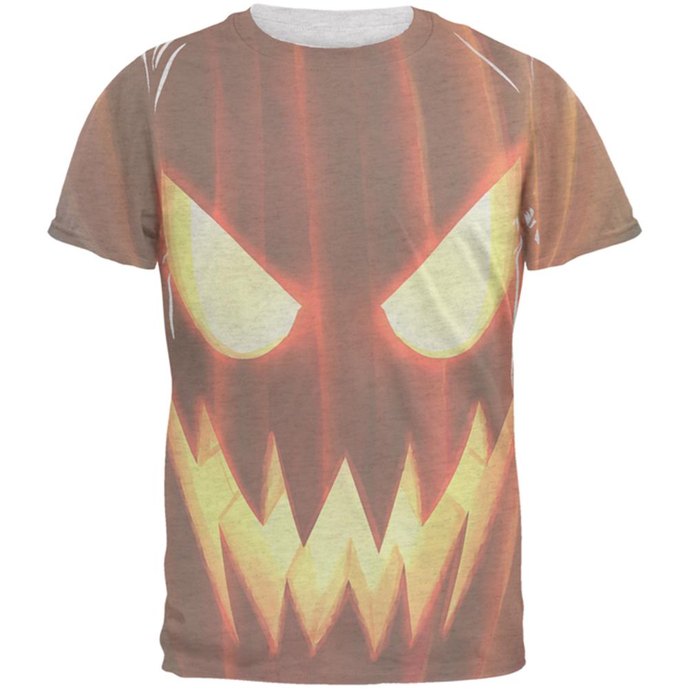 Halloween Costume Scary Jack-O-Lantern Costume Mens T Shirt Men's T-Shirts Old Glory 2XL White