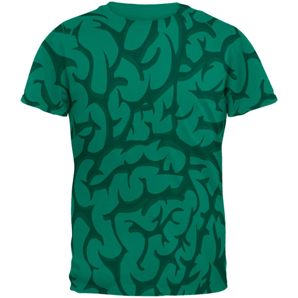 Halloween Big Brain Theory Costume Mens T Shirt Men's T-Shirts Old Glory 2XL Jade