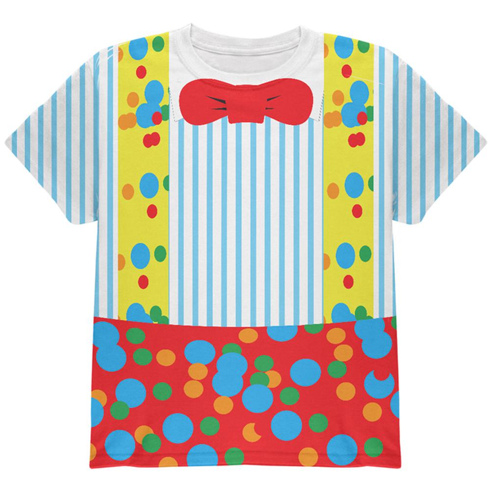 Halloween Clown Costume All Over Youth T Shirt Youth T-Shirts Old Glory LG Multi