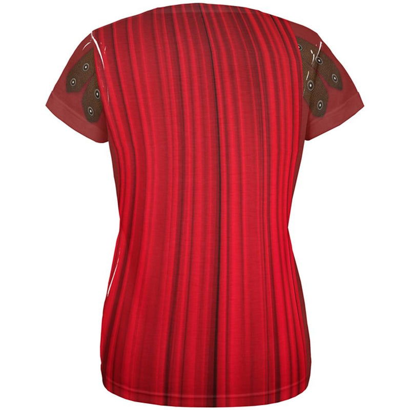Halloween Costume Roman Gladiator Costume All Over Womens T Shirt Women's T-Shirts Old Glory