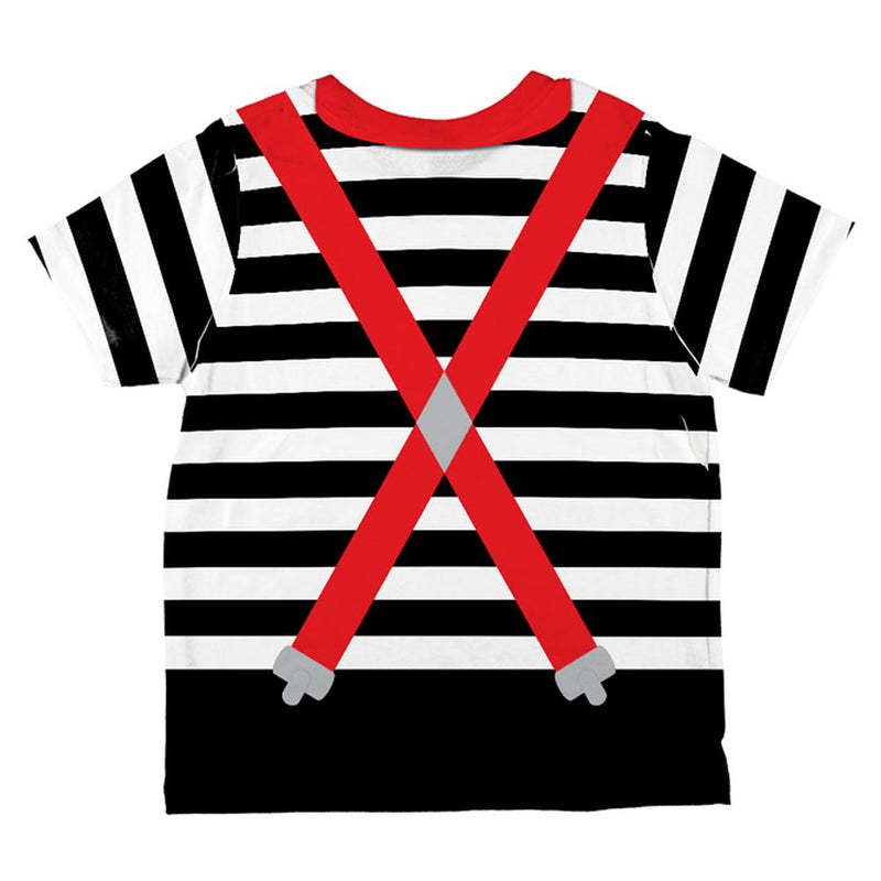 Halloween Costume French Mime Costume All Over Toddler T Shirt Toddler T-Shirts Old Glory