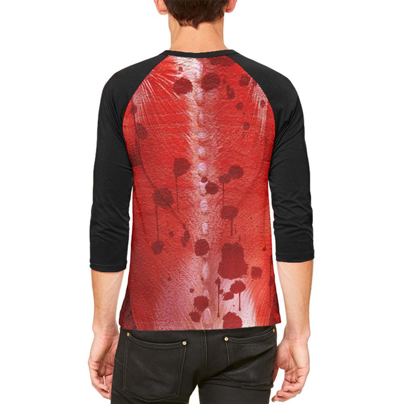 Halloween Costume Skinned Alive Horror Movie Costume Mens Raglan T Shirt Men's T-Shirts Old Glory