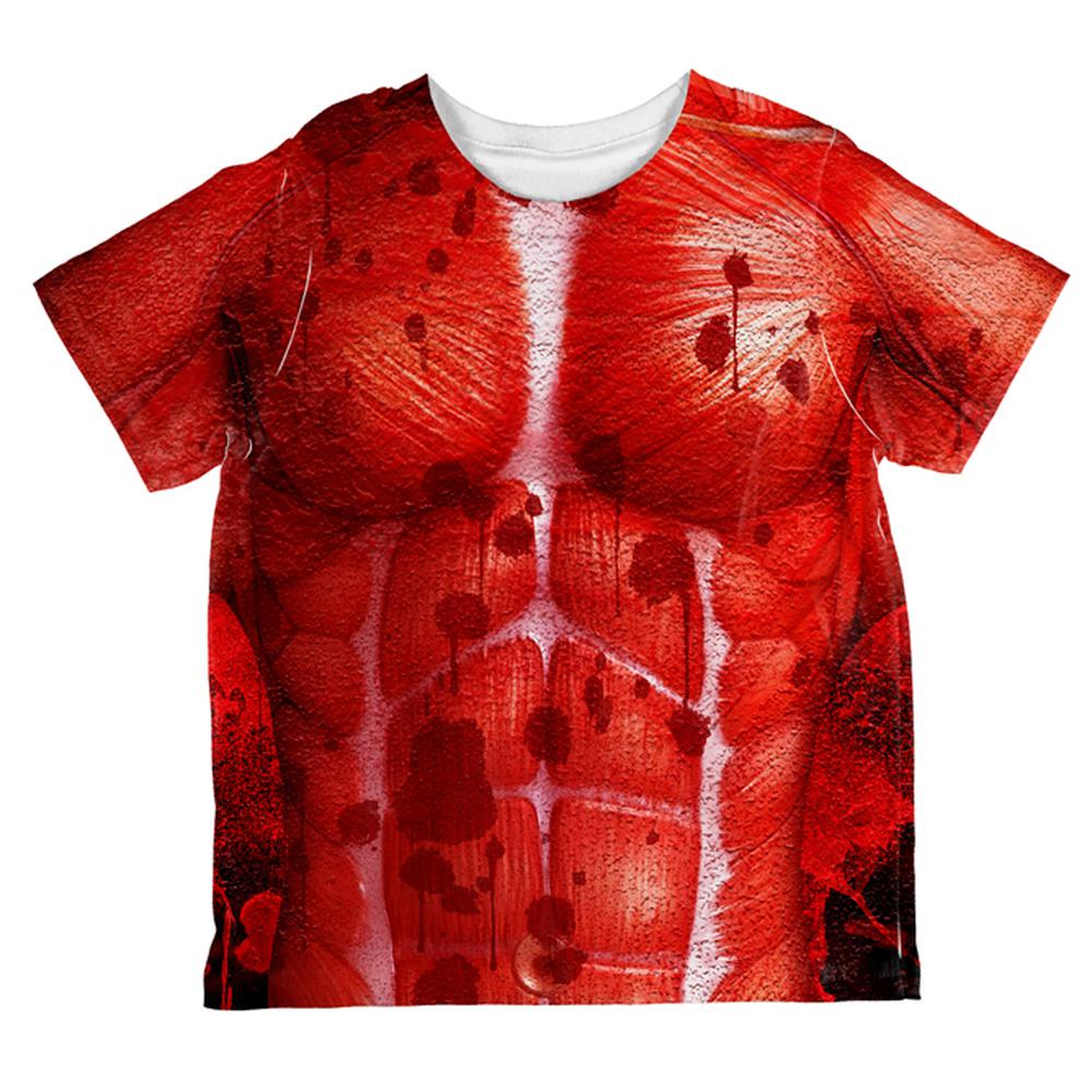 Halloween Costume Skinned Alive Horror Movie Costume All Over Toddler T Shirt Toddler T-Shirts Old Glory 2T Multi