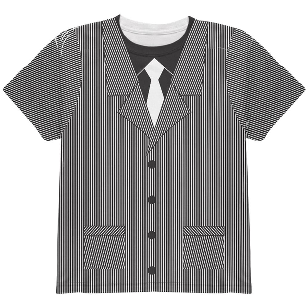 Halloween Costume 20's Gangster Costume All Over Youth T Shirt Youth T-Shirts Old Glory LG Multi