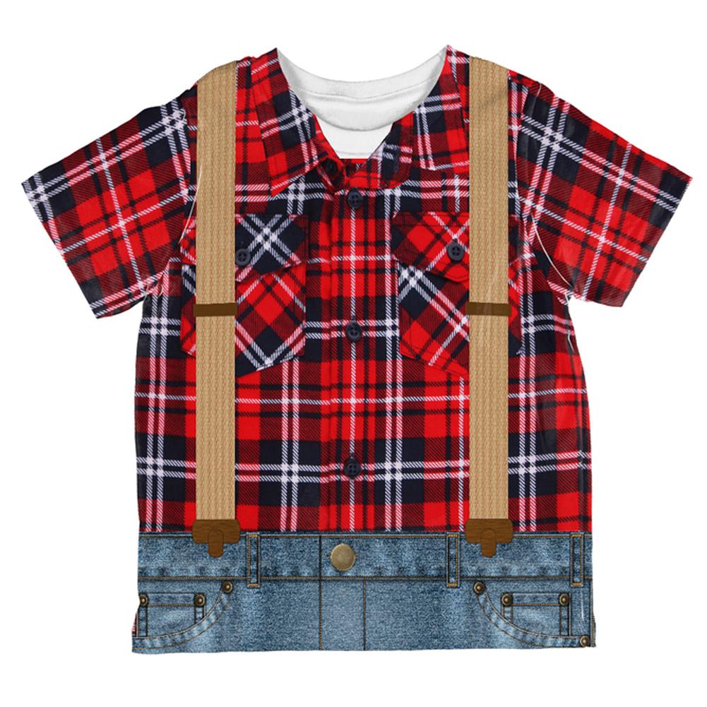 Halloween Costume Lumberjack Costume All Over Toddler T Shirt Toddler T-Shirts Old Glory 2T Multi