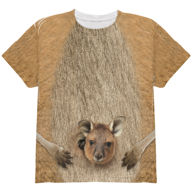 Halloween Costume Kangaroo Costume All Over Youth T Shirt Youth T-Shirts Old Glory YLG Multi