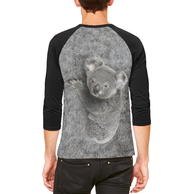 Halloween Costume Koala Costume Mens Raglan T Shirt Men's T-Shirts Old Glory