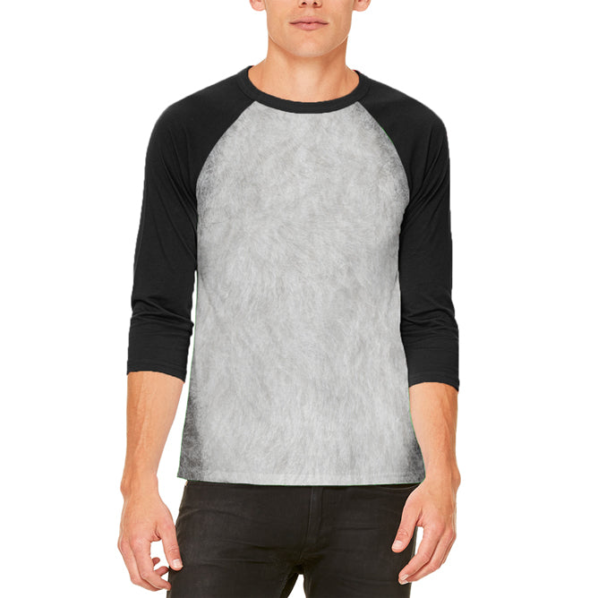 Halloween Costume Koala Costume Mens Raglan T Shirt Men's T-Shirts Old Glory LG White-Black