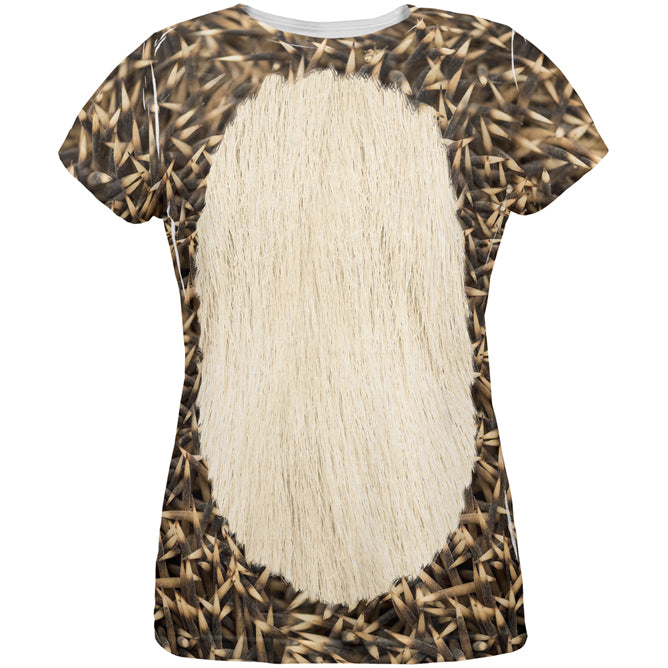 Halloween Costume Hedgehog Costume All Over Womens T Shirt Women's T-Shirts Old Glory LG Multi