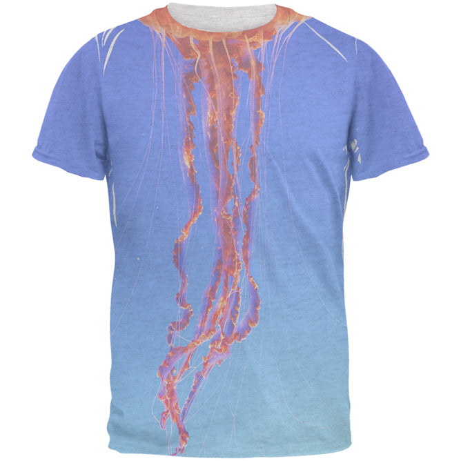 Halloween Costume Orange Nettle Jellyfish Costume Mens T Shirt Men's T-Shirts Old Glory 2XL Heather White