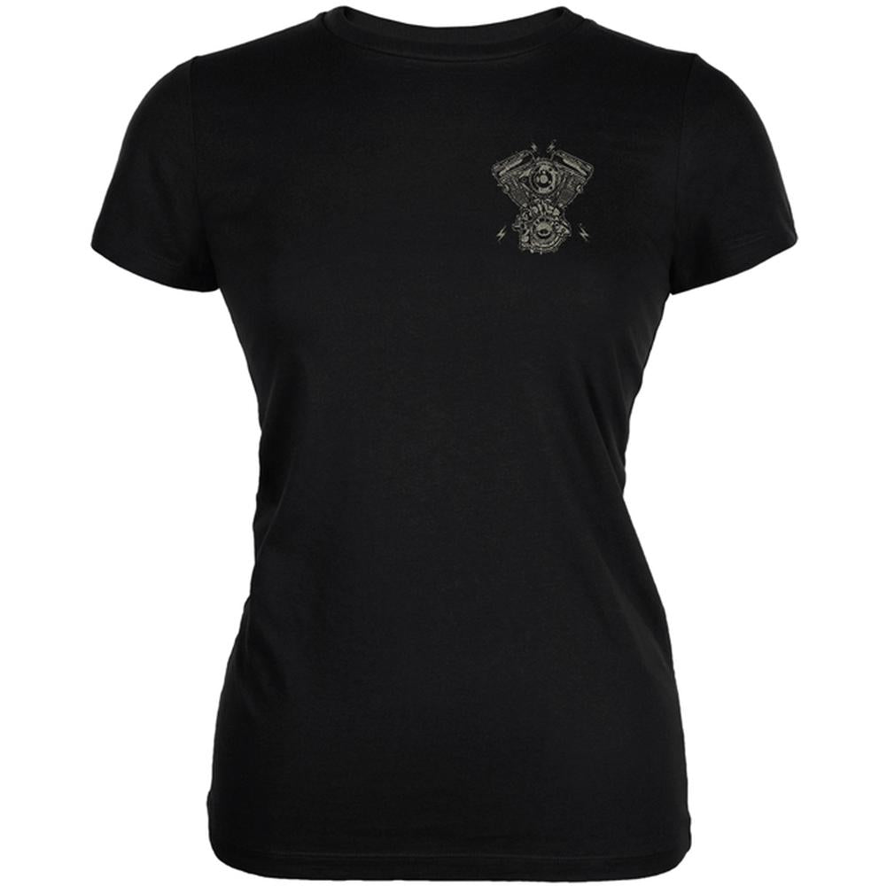 Motorcycle Lives Matter Juniors Soft T Shirt Juniors T-Shirts Old Glory