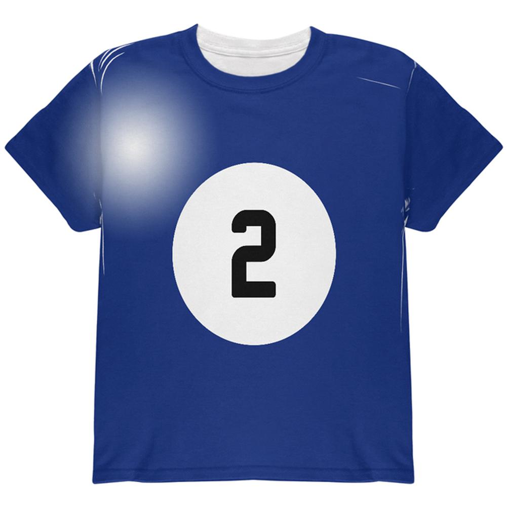 Halloween Billiard Pool Ball Two Costume Youth T Shirt Youth T-Shirts Old Glory LG Multi