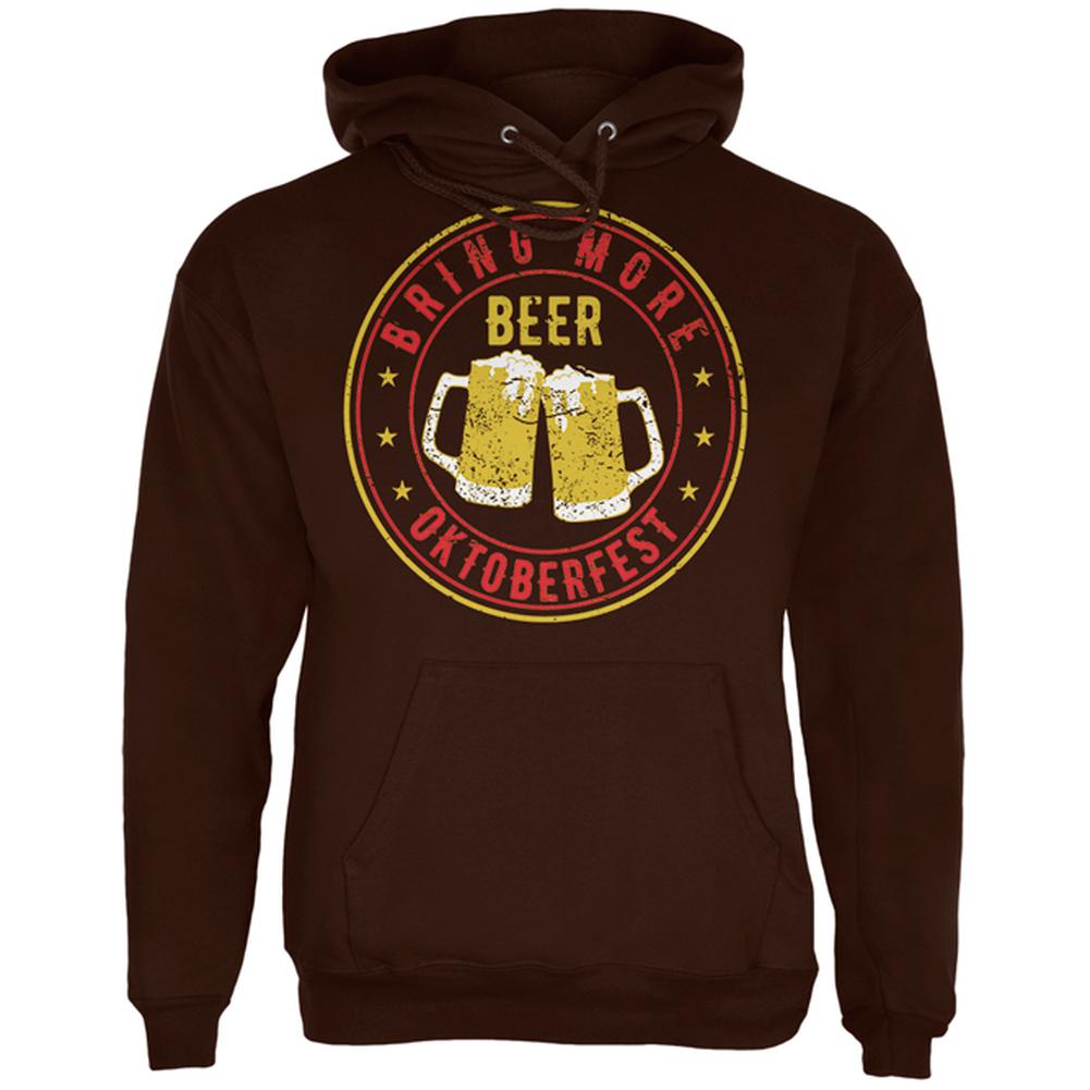 Oktoberfest Bring More Beer Mens Hoodie Men's Hoodies Old Glory 2XL Brown