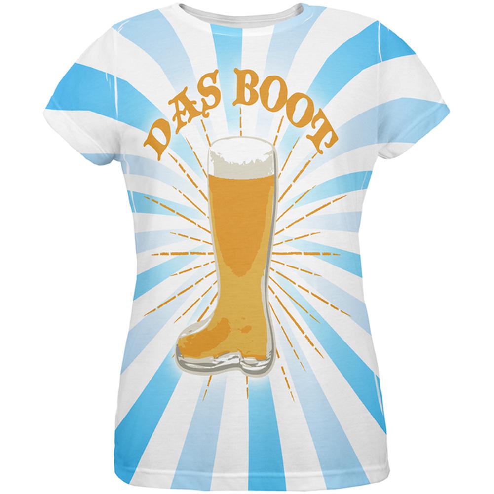 Oktoberfest Das Boot Beer Mug All Over Womens T Shirt Women's T-Shirts Old Glory 2XL Multi