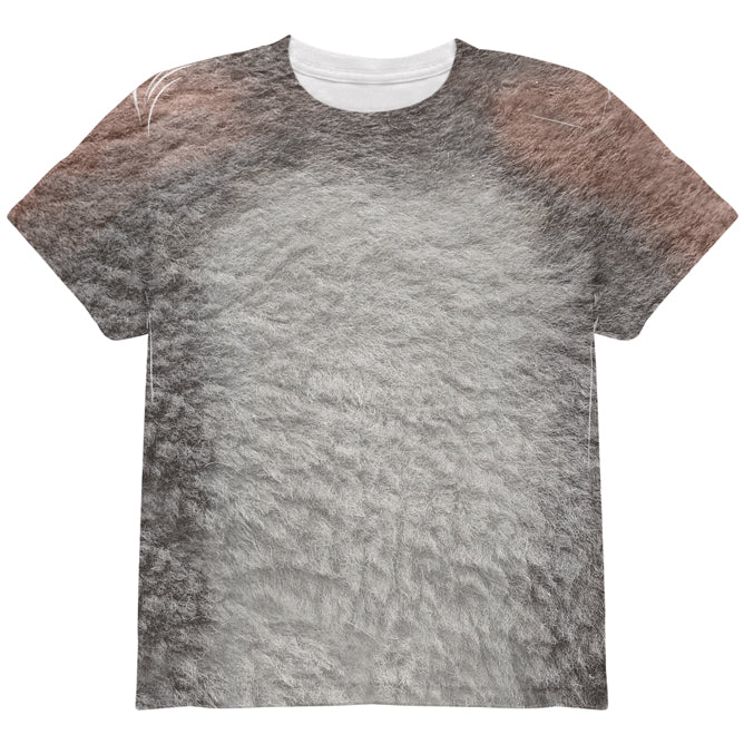 Halloween Costume Ring-Tailed Lemur Costume All Over Youth T Shirt Youth T-Shirts Old Glory YLG Multi