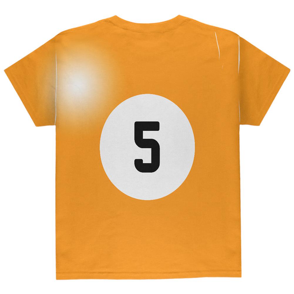 Halloween Billiard Pool Ball Five Costume Youth T Shirt Youth T-Shirts Old Glory