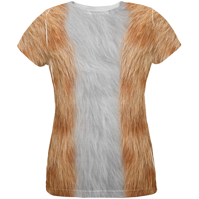 Halloween Costume Orange Cat Costume All Over Womens T Shirt Women's T-Shirts Old Glory 2XL Multi