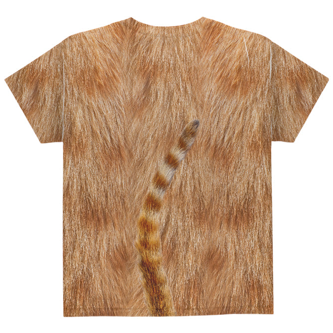 Halloween Costume Orange Cat Costume All Over Youth T Shirt Youth T-Shirts Old Glory