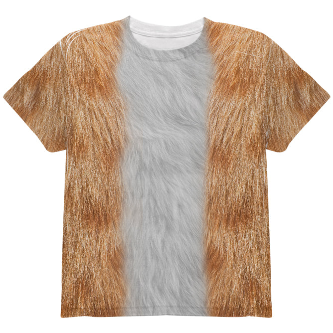 Halloween Costume Orange Cat Costume All Over Youth T Shirt Youth T-Shirts Old Glory YLG Multi