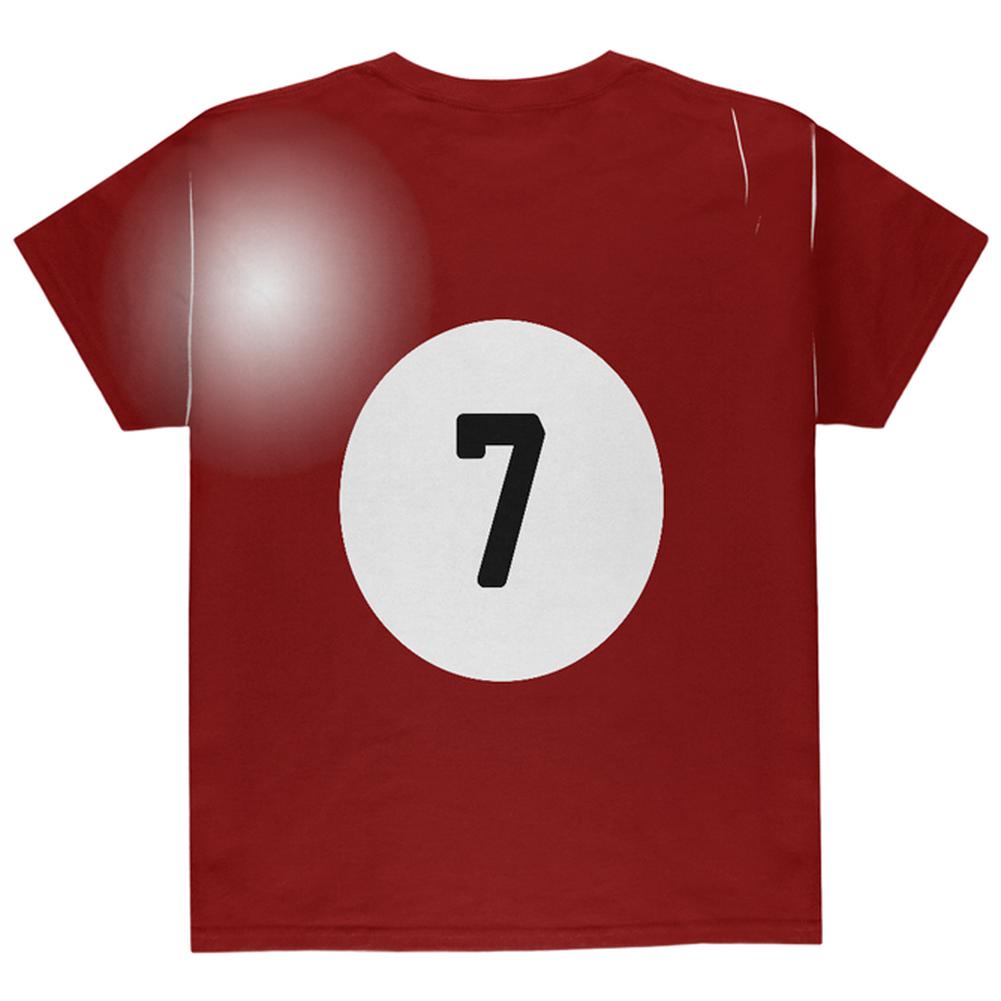 Halloween Billiard Pool Ball Seven Costume Youth T Shirt Youth T-Shirts Old Glory