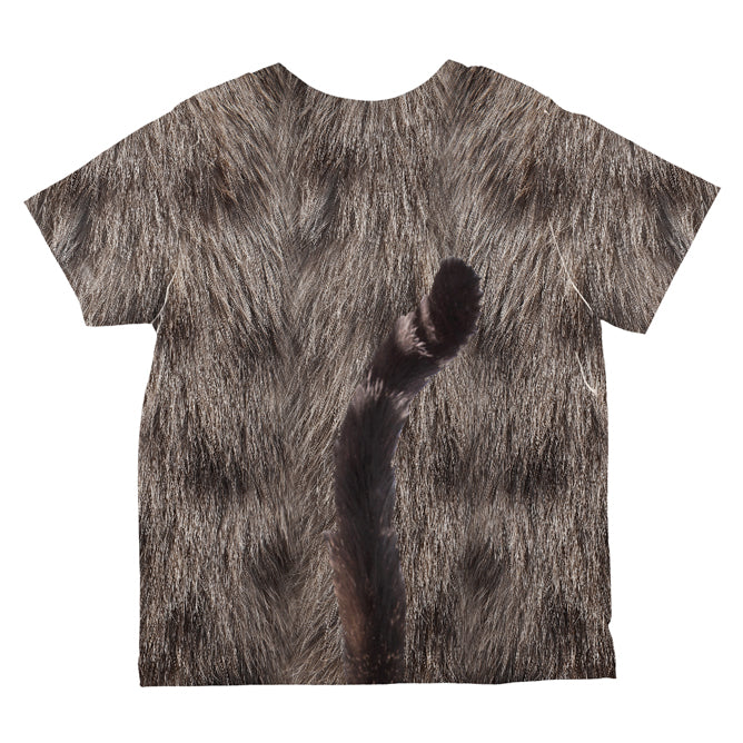 Halloween Costume Grey Cat Costume All Over Toddler T Shirt Toddler T-Shirts Old Glory
