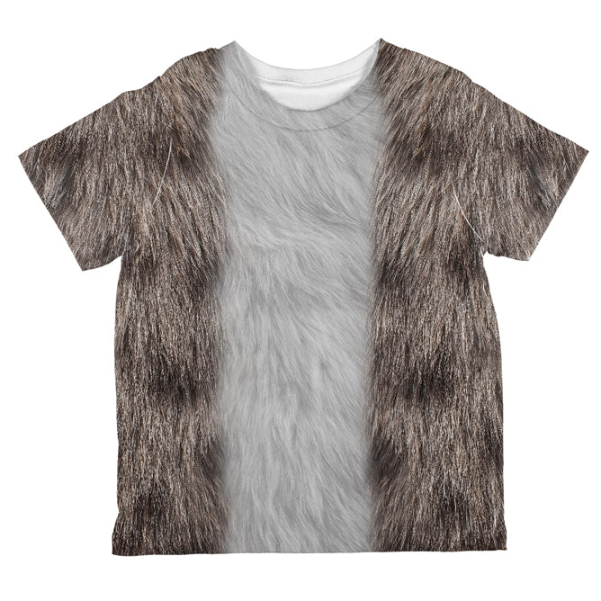 Halloween Costume Grey Cat Costume All Over Toddler T Shirt Toddler T-Shirts Old Glory 2T Multi