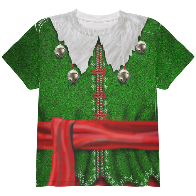 Christmas Costume Elf Costume All Over Youth T Shirt Youth T-Shirts Old Glory YLG Multicolored