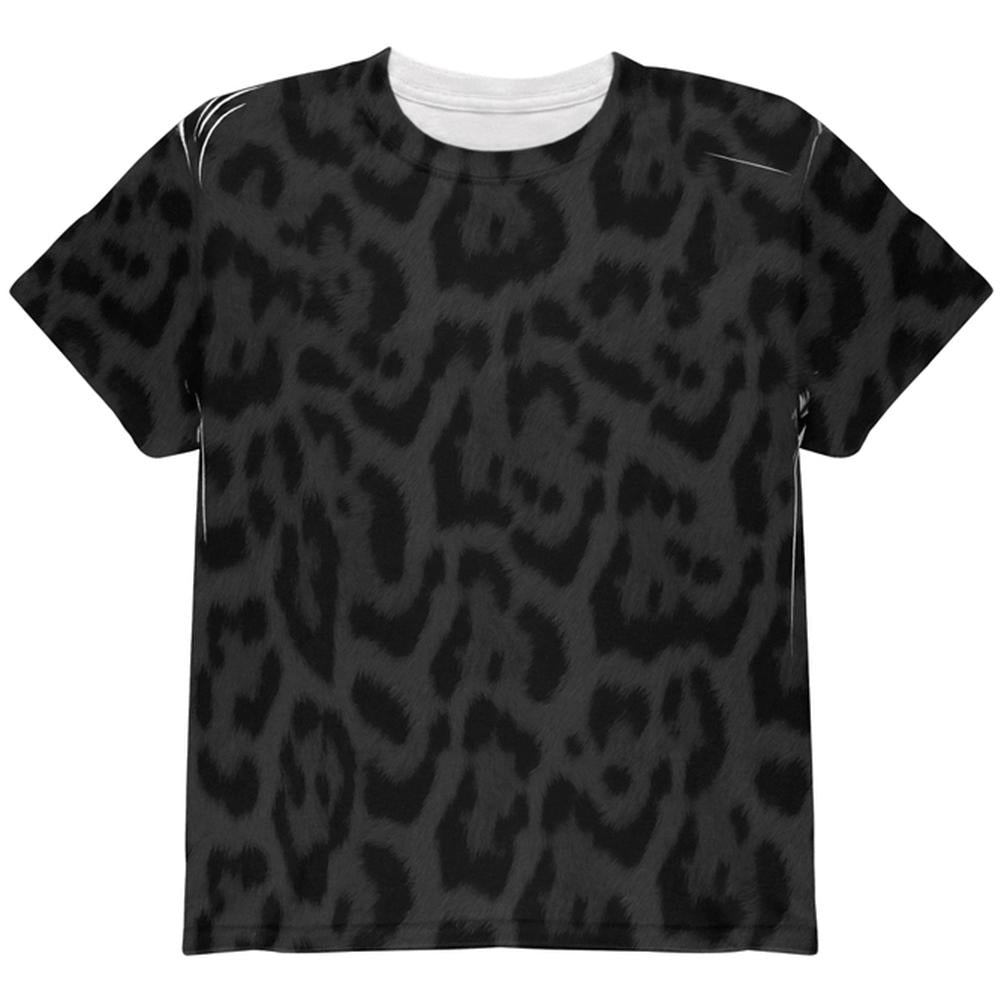 Halloween Black Leopard Costume All Over Youth T Shirt Youth T-Shirts Old Glory LG Multi