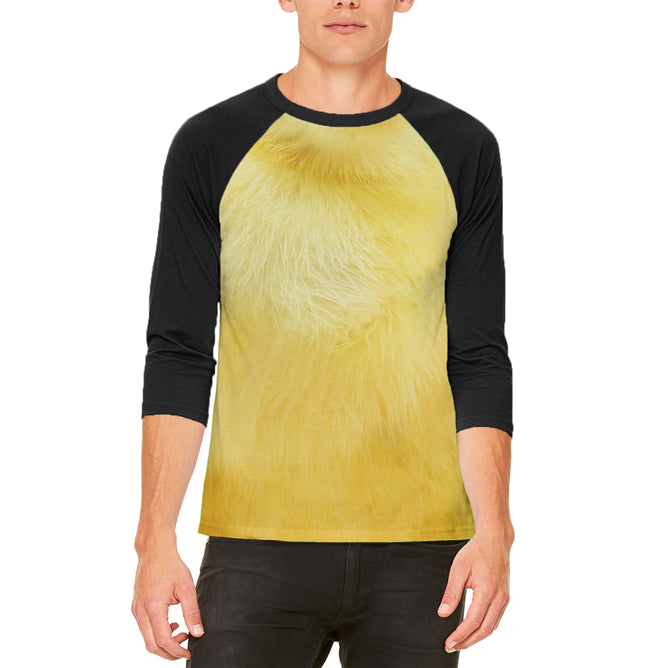 Halloween Baby Chicken Costume Mens Raglan T Shirt Men's T-Shirts Old Glory LG White-Black