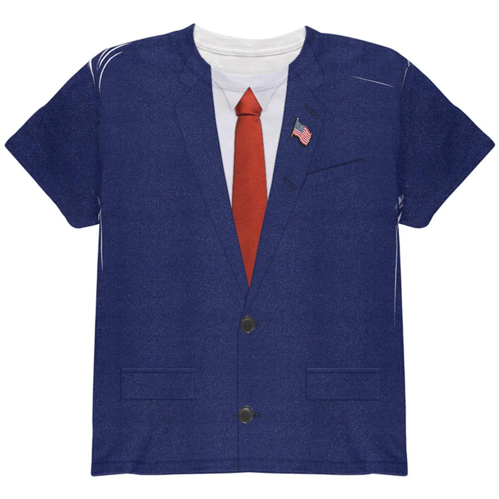 Halloween Election Donald Trump Costume All Over Youth T Shirt Youth T-Shirts Old Glory SM Multi