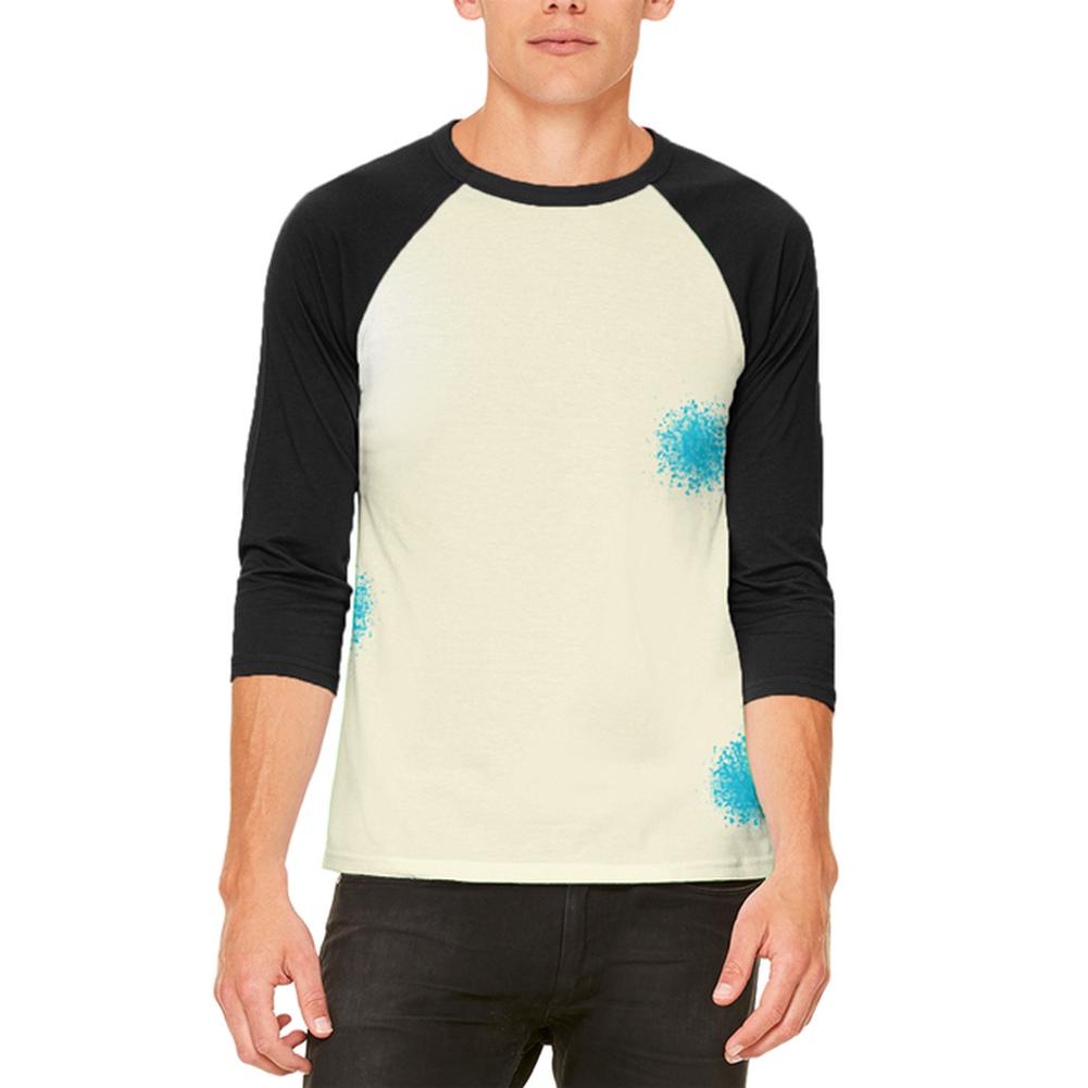 Halloween Billiard Pool Cue Ball Costume Mens Raglan T Shirt Men's T-Shirts Old Glory 2XL White