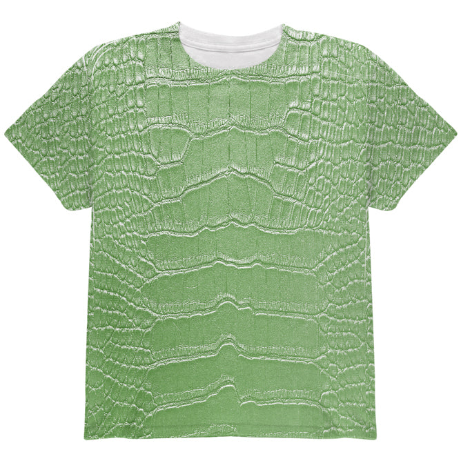Halloween Alligator Costume All Over Youth T Shirt Youth T-Shirts Old Glory YLG Multi
