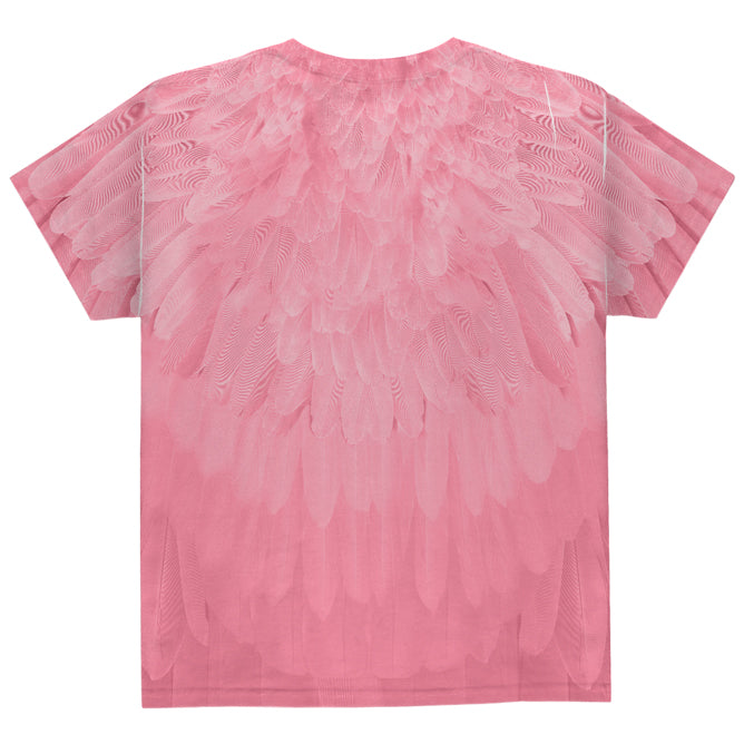 Halloween Costume Pink Flamingo Costume All Over Youth T Shirt Youth T-Shirts Old Glory