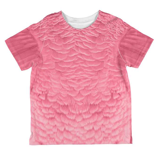 Halloween Pink Flamingo Costume All Over Toddler T Shirt Toddler T-Shirts Old Glory 2T Multi